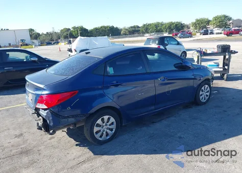2016 Hyundai Accent Se из США, поврежденный, VIN KMHCT4AE9GU051243
